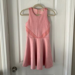 Miss Behave girls pink fit and flair dress